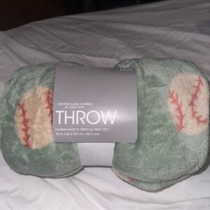Target Green Baseball Throw Blanket